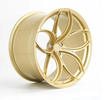 Barracuda Forged Series FM18 10.5 X 21 5X112 66.6 ET12 ET 12 Light Gold