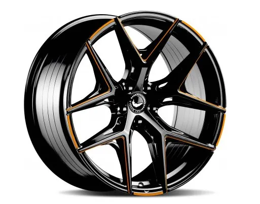 Barracuda Razzer 10.5x22 5x120 Orange Flashcolor ET 40 Mattblack gefräst Orange